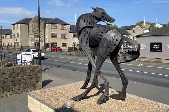 Dandy, Elizabeth Device's dog which was claimed to be her familiar, or supernatural assistant.