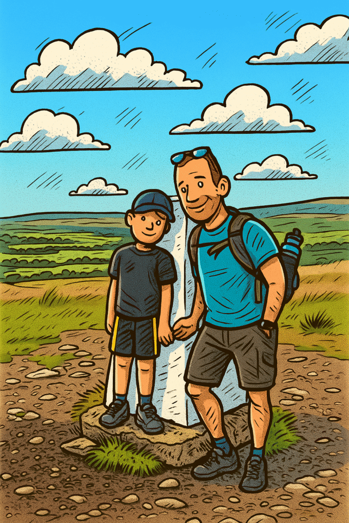 Daddy and me on Nicky Nook