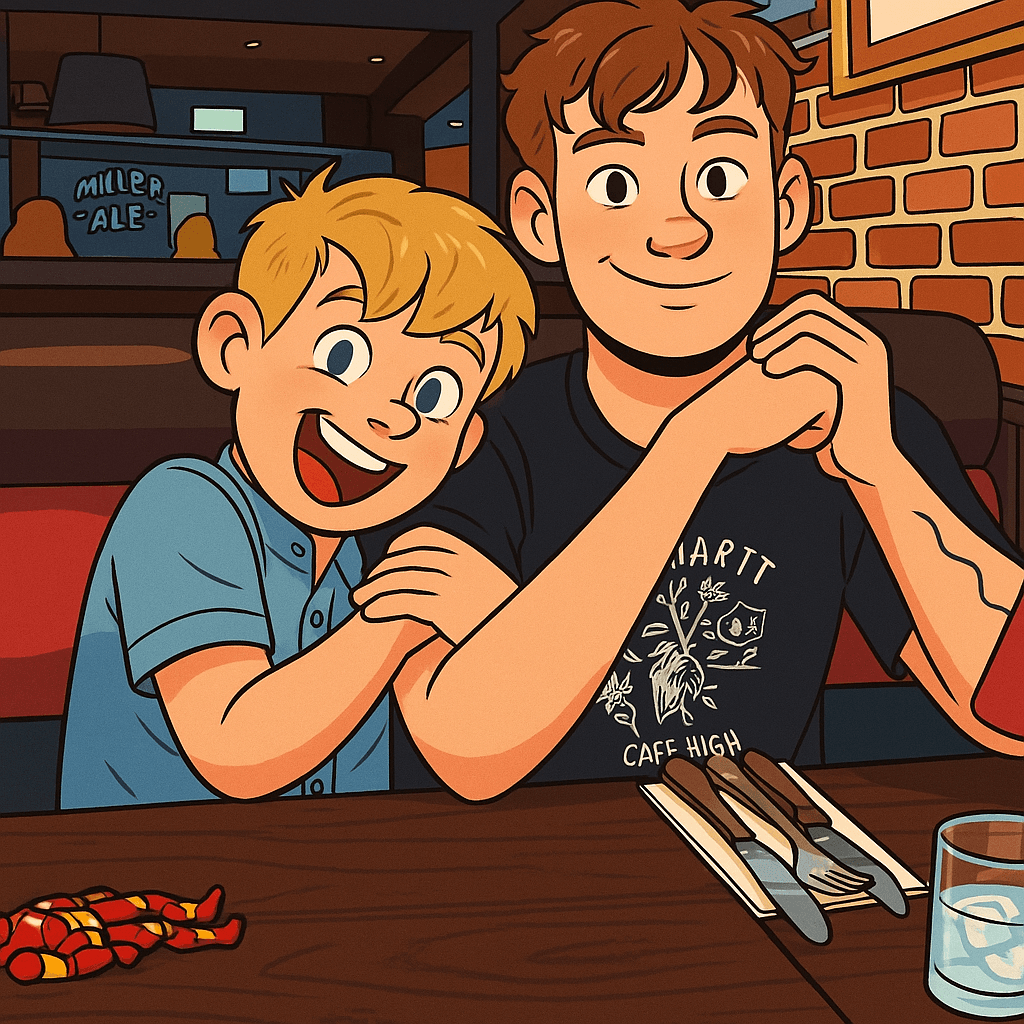 Grandsons together cartoon