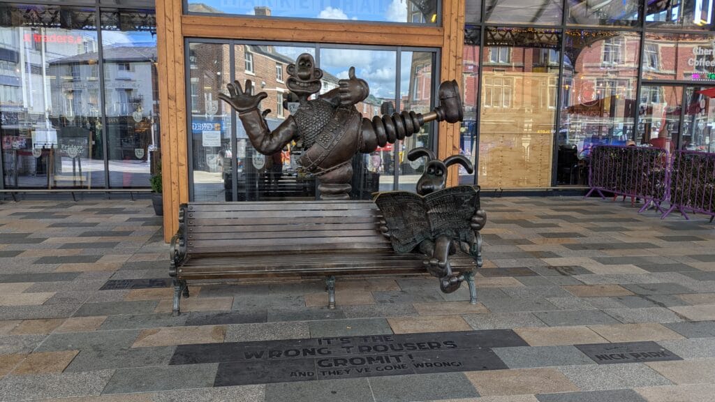 Wallace and Gromit at Preston Market