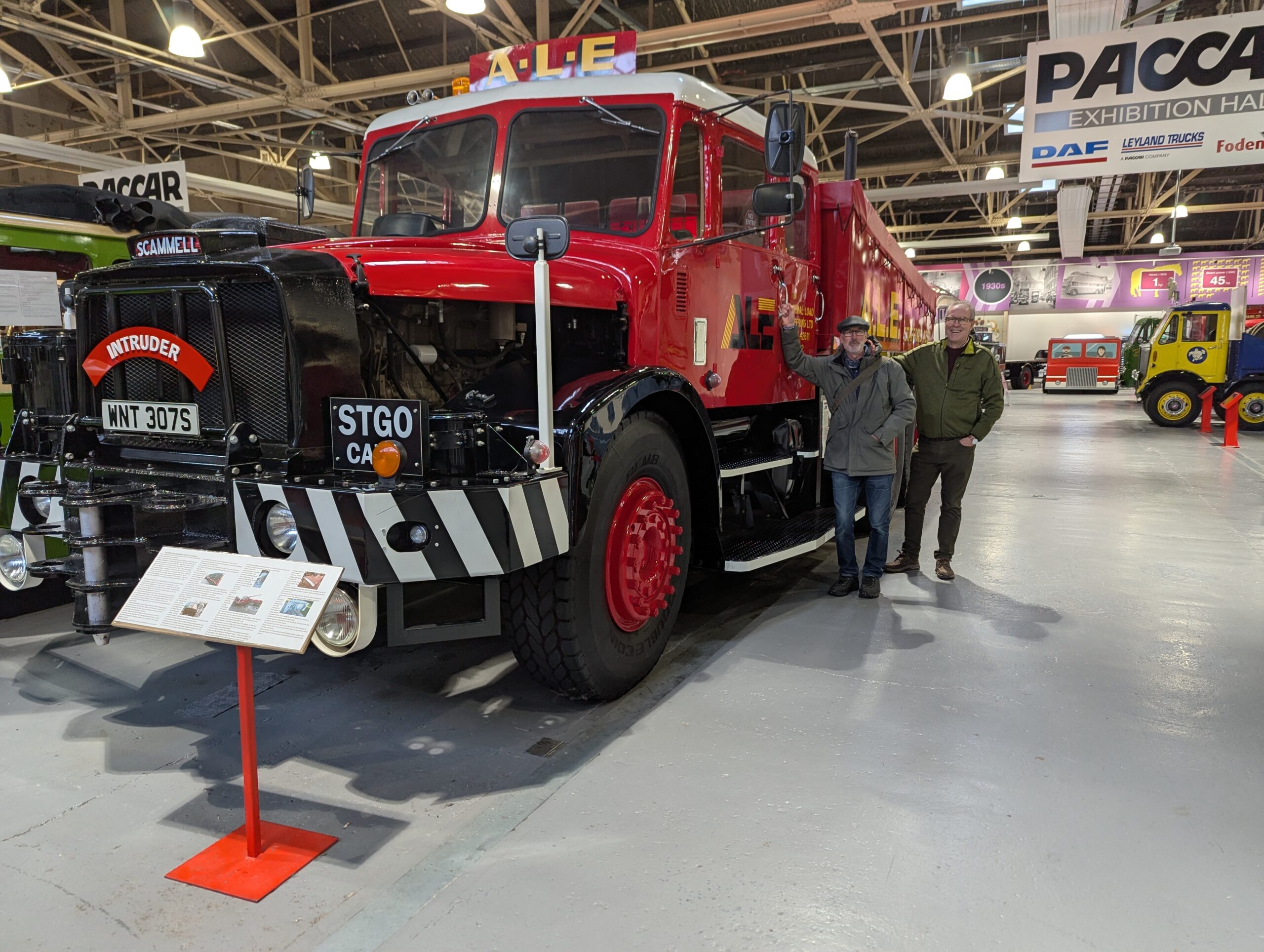 John, David and a big Scammell